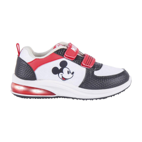Zapatillas Deportivas con Luces Mickey Mouse Blanco y Carbono