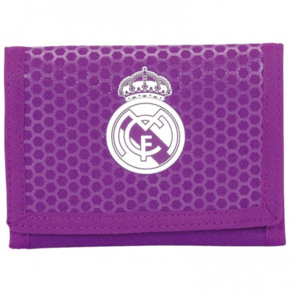Cartera con Velcro Real Madrid Morado