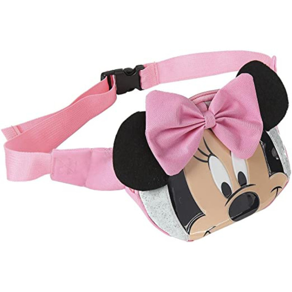 Riñonera Minnie Mouse Rosa Lazo