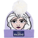 Gorro con Pompón Frozen Morado Niña