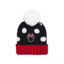 Gorro con Pompón Minnie Mouse Negro Niña
