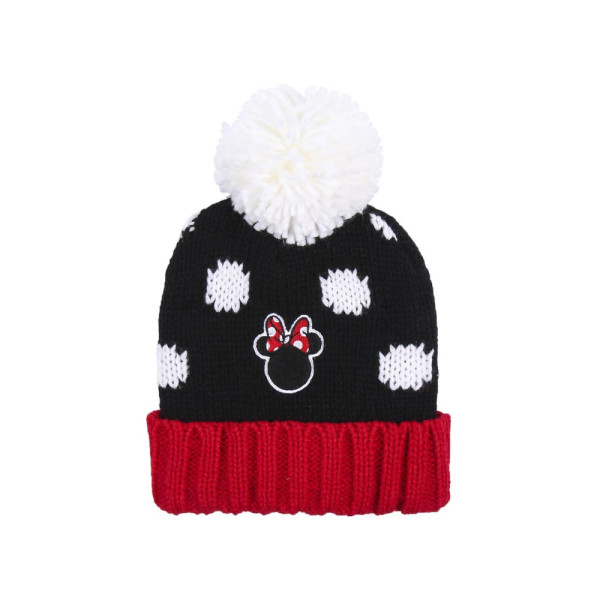 Gorro con Pompón Minnie Mouse Negro Niña