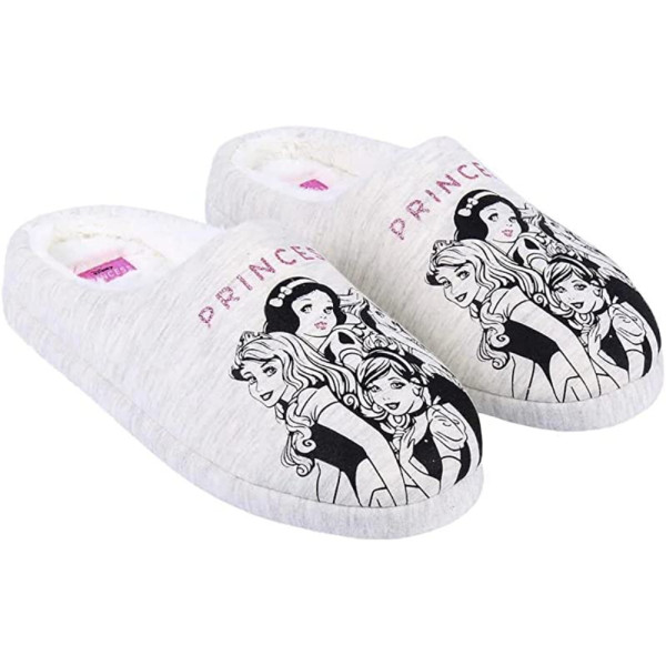 Zapatillas de Casa Princesas Grises Mujer