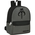 Mochila Escolar Star Wars The Mandalorian Gris