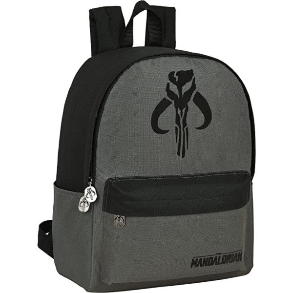 Mochila Escolar Star Wars The Mandalorian Gris
