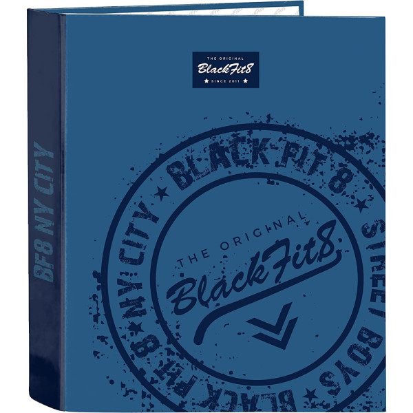 Carpeta de 4 Anillas Blackfit8 Stamp A4