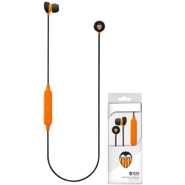 Auriculares Valencia CF Naranja Botón Bluetooth