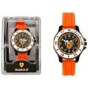 Reloj de Pulsera Valencia CF Caucho Naranja y Blanco Adulto