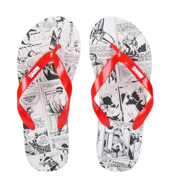 Chanclas Marvel Comic Blanco Hombre