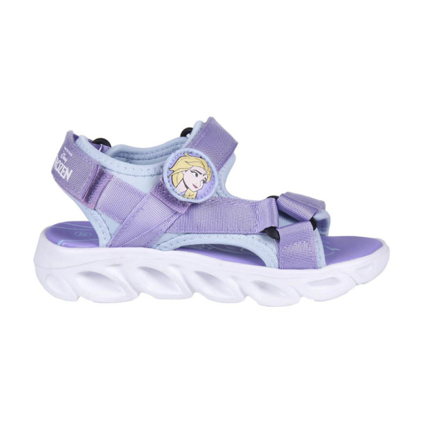 Sandalias con Velcro Frozen Lilas Niña