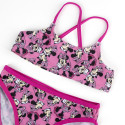 Bañador Bikini Minnie Mouse Rosa con Estampados Niña
