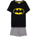 Pijama Manga Corta Batman Negro y Gris Claro Niño