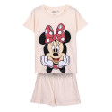 Pijama Manga Corta Minnie Mouse Smile Rosa Niña