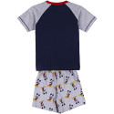 Pijama Manga Corta Mickey Mouse Azul Marino y Gris Niño