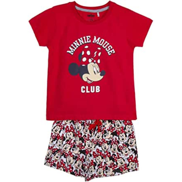 Pijama Manga Corta Minnie Mouse Club Niña