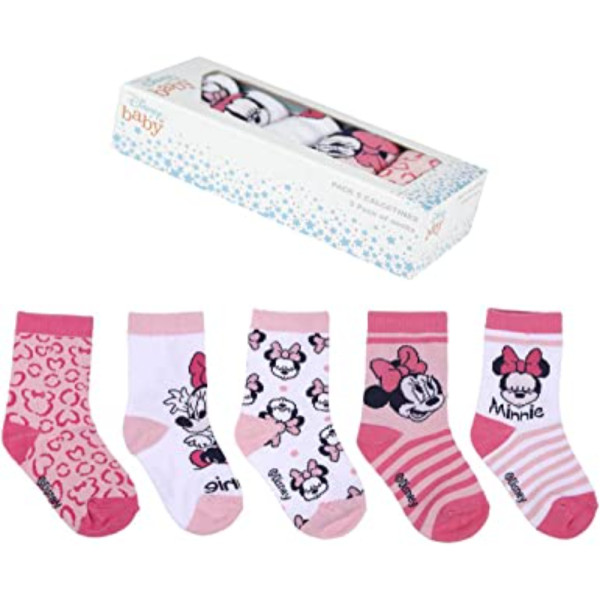 Pack 5 Calcetines Minnie Mouse Bebé