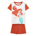 Pijama Manga Corta Princesas La Sirenita Born To Dream Rojo Niña