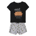 Pijama Manga Corta Friends Okay! Mujer