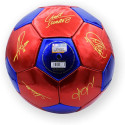 Balón Fc Barcelona Grande Rojo y Azul Firmado