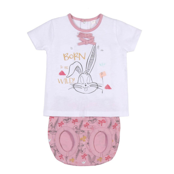 Pijama Manga Corta Mickey Looney Tunes Born To Be Wild Bebé