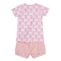 Pijama Manga Corta Peppa Pig Peppas Rosa Bebé