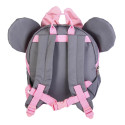 Mochila Guardería 3D Minnie Mouse Face Gris