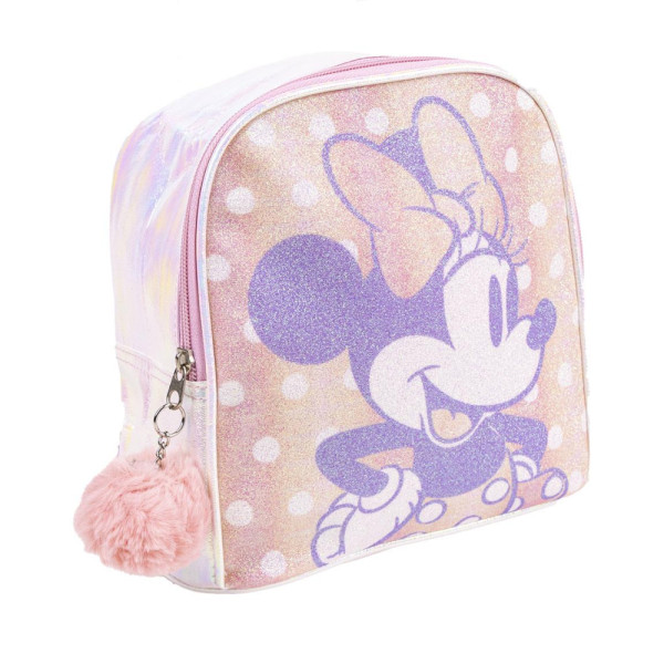 Mochila Guardería Minnie Mouse Rosa Purpurina