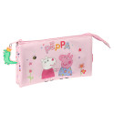 Estuche Portatodo Triple Peppa Pig Having Fun