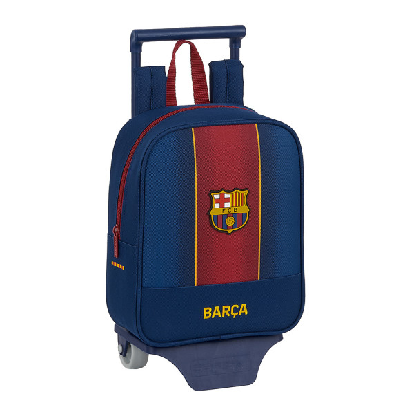 Mochila Trolley con Ruedas Guardería Fc Barcelona Rayas