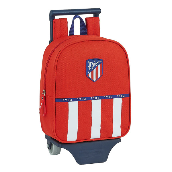 Mochila Trolley con Ruedas Guardería Atlético de Madrid Rayas