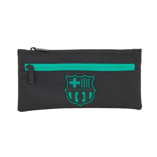 Estuche Portatodo Rectangular Plano Fc Barcelona Negro