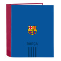 Carpeta de 4 Anillas FC Barcelona Azul y Burdeos A4