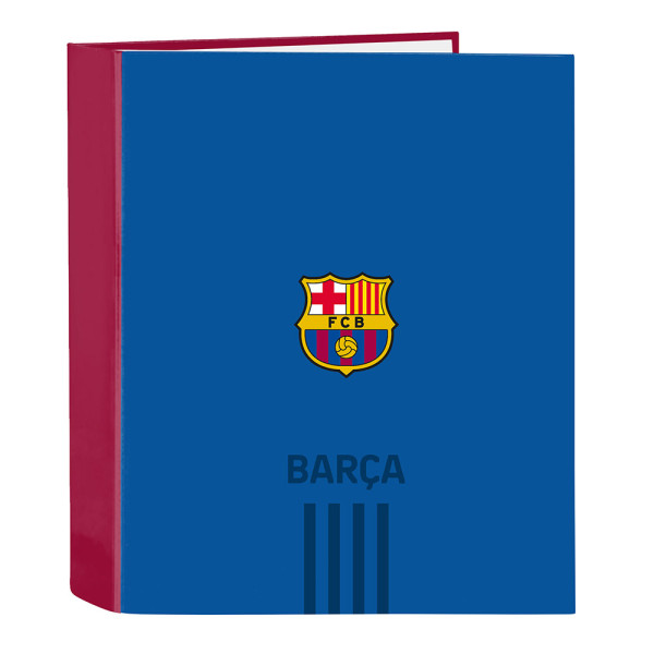 Carpeta de 4 Anillas FC Barcelona Azul y Burdeos A4