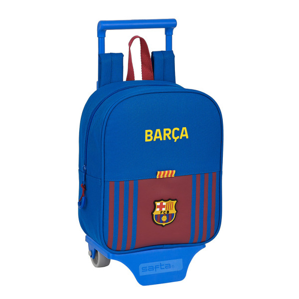 Mochila Trolley con Ruedas Guardería Fc Barcelona Rayas Verticales