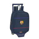 Mochila Trolley con Ruedas Guardería Fc Barcelona Azul Marino