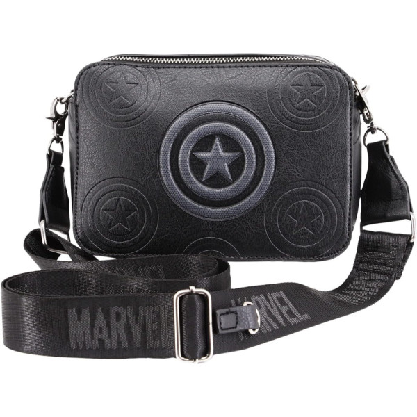 Bolso Bandolera Capitán América Defense Negro