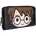 Cartera Rectangular Harry Potter Chibi Negra