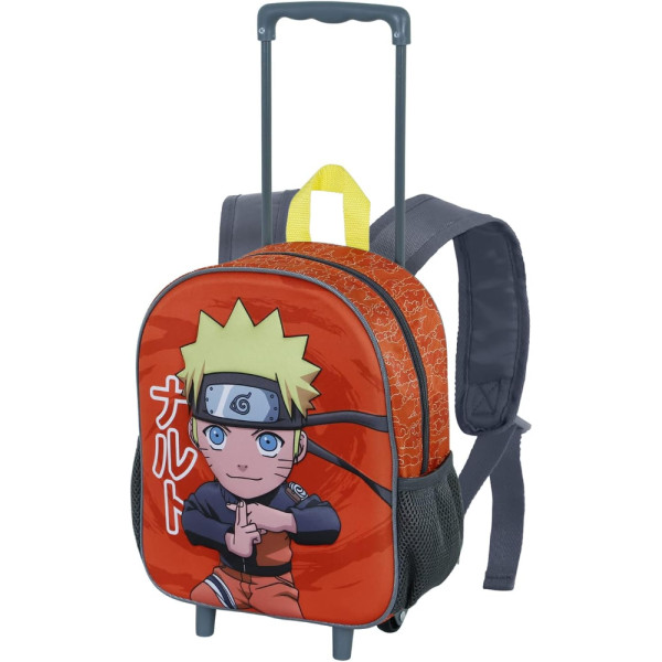 Mochila Trolley con Ruedas Guardería Naruto Chikara 3D