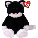 Peluche TY Attic Bessie Gato Negro y Blanco 23 CM