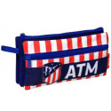 Estuche Portatodo Atlético de Madrid Triple Franjas Rojiblancas