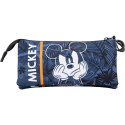 Estuche Portatodo Triple Mickey Mouse Blue