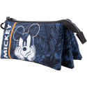 Estuche Portatodo Triple Mickey Mouse Blue