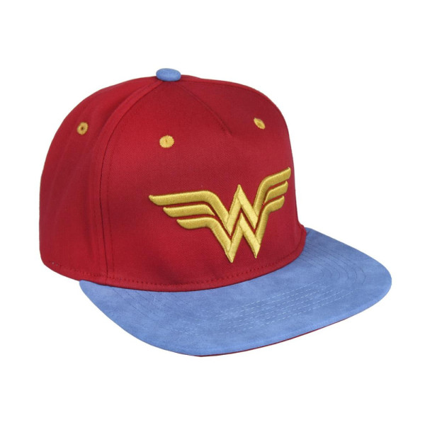 Gorra Wonder Woman Roja y Azul Mujer