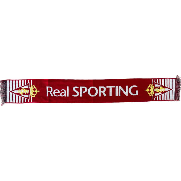 Bufanda Real Sporting de Gijón Real Sporting Franjas Escudo