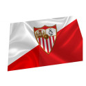 Bandera Sevilla FC Roja y Blanca Escudo 150x100 CM