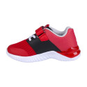 Zapatillas Deportivas con Luces Mickey Mouse Rojas y Negras Niño