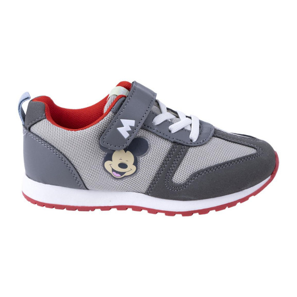 Zapatillas Deportivas Mickey Mouse Grises Smile Niño