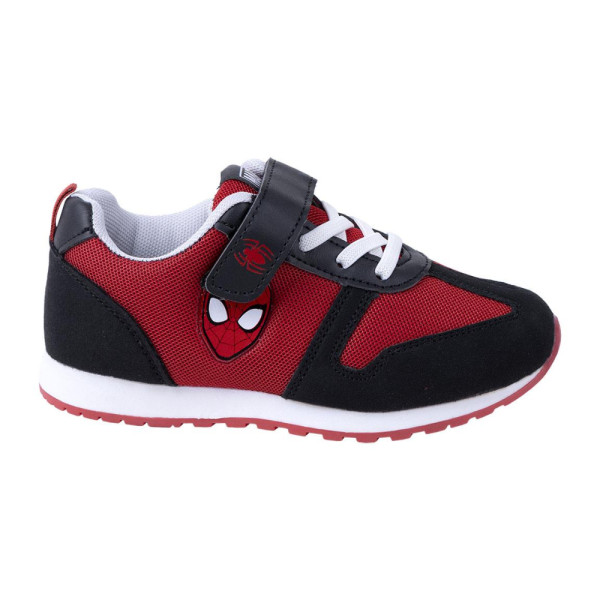 Zapatillas Deportivas Spiderman Rojas y Negras Face Niño