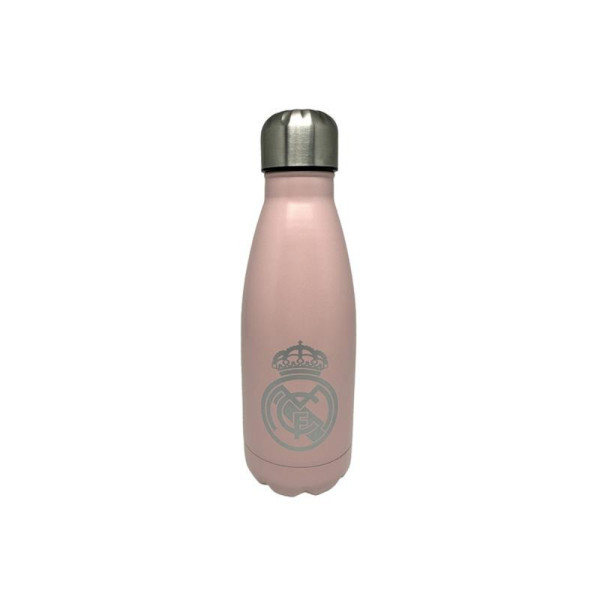 Botella de Acero Inoxidable Real Madrid Rosa Plata 550 ML