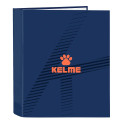 Carpeta de 4 Anillas Kelme Navy Blue Lomo Ancho A4